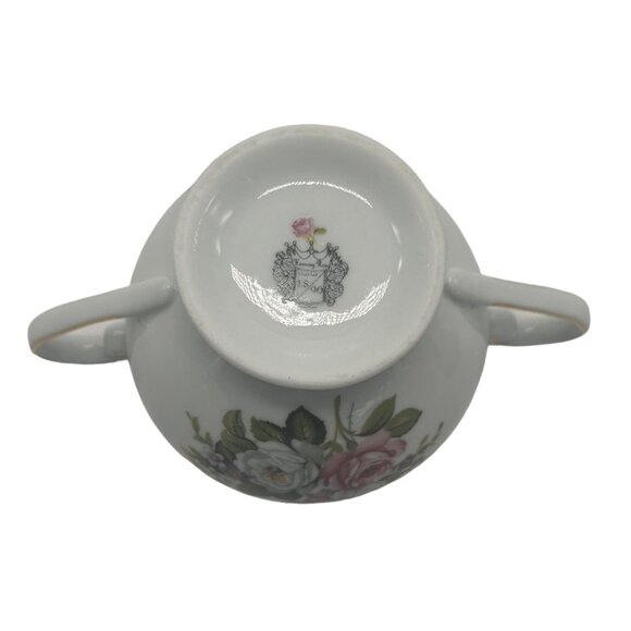 VTG Old Foley HARMONY ROSE Cream & Sugar Set Floral Design Gold Trim Bone China - Picture 12 of 12